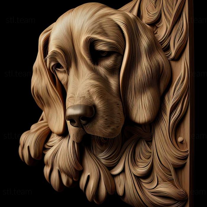 3D модель Італійська гонча собака (STL)